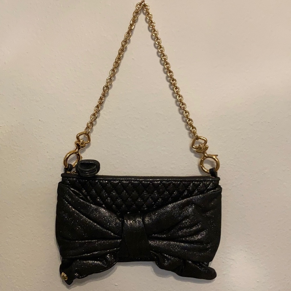 Juicy Couture Black Bow Shimmery Purse